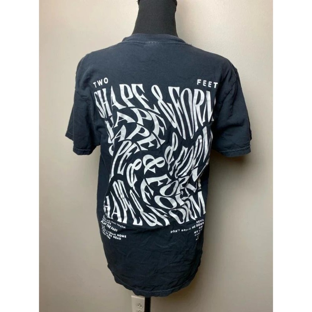 Two Feet Band Merch Shape & Form Album Promo Graphic T-Shirt Black Medium